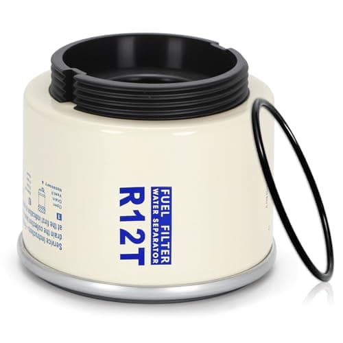 AUIVERED R12T Fuel Filter Water Separator Element - 120AT NPT ZG1/4-19 Automotive Part Fits Marine Diesel Engine - Replaces S3240 18-7947 - Image 1