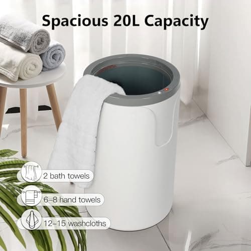 JXUFDHO Towel Warmer, 20L Hot Towel Warmers for Bathroom, Auto Shut Off Towel Warmers Spa, 2 Temp Modes&3 Timer Settings, Suitable for Towels, Bathrobes, Blankets, Pajamas, etc - Thumbnail 2