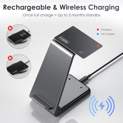 Wallet Tracker Card Air-Tag (iOS Only) - Work with Apple Find My, Bluetooth Tracker Smart Tracking Card Wallet Finder, 0.07in Slim, IP68 Waterproof, Item Locator for Luggage Tags, Passports, Purse - Thumbnail 5