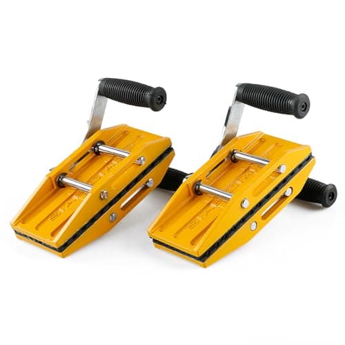 LOZLIN Granite Carrying Clamps 2 Pack, Heavy Duty Clamps for Marble Slab, Panel Clamps & Plywood Carrying Tool, 660LBS Capacity 0‑1.8 Inch Adjustable Aluminum Slab Lifting Clamps with Rubber Grip - Image 1