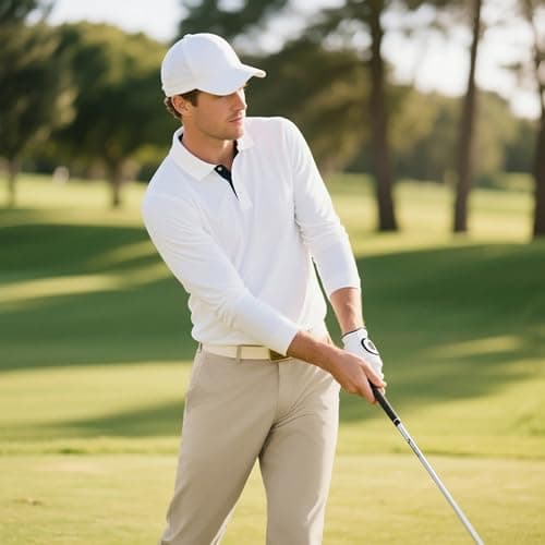 PJ PAUL JONES Slacks for Men Regular Fit Golf Pants Stretch Work Dress Pants Lightweight Comfy Golf Pant for Office Travel Khaki 2XL - Thumbnail 2