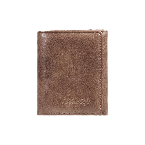 HiChiclife Men's Trifold Wallet, Classic RFID Blocking Leather Design - Durable Front Pocket Wallet with ID Window & Multiple Card Slots, Gift Box Included - Image 1