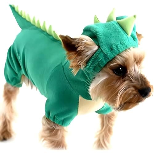 NACOCO Dog Dinosaur Design Costume Green Pet Clothes for Medium & Large Dog (Green, S) - Thumbnail 2