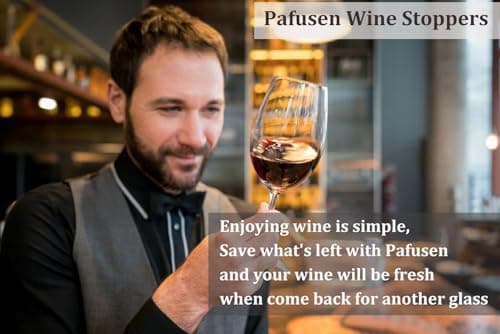 Pafusen Wine Stoppers Set of 2, Stainless Steel Wine Bottle Stopper with Silicone Seal, Reusable Wine Freshness Keep, Wine Saver Wine Bottle Sealer Stopper, Wine Accessories Gift (Polished) - Thumbnail 5