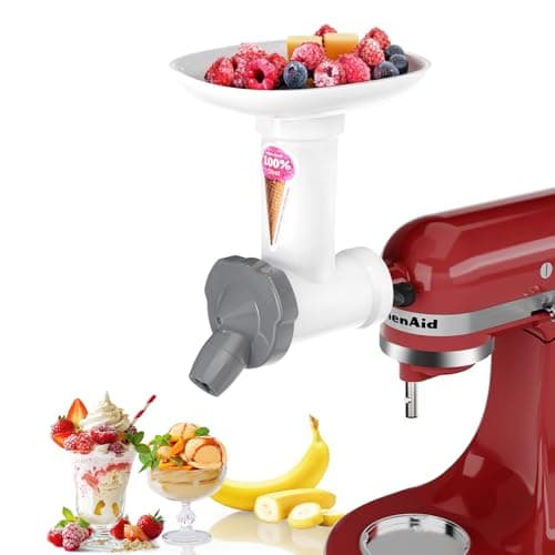 Ice Cream Maker Attachment for KitchenAid Stand Mixer, Dairy Free Frozen Fruit Soft Serve Dessert Machine, Frozen Yogurt & Sorbet Maker, Dishwasher Safe Kitchen Aid Attachment by OTOmitra - Image 1