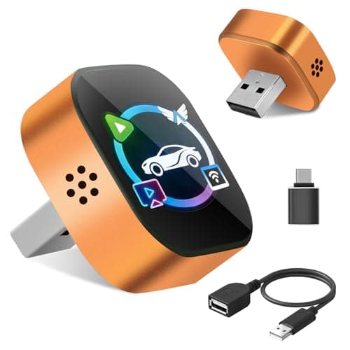 Wireless CarPlay Adapter 4 in 1 Car Screen Mirroring Adapter to Play TV on Car Screen for iPhone & Android, Upgrade Support Airplay&Mirror Link,CarPlay&Android Auto,Wired to Wireless,Plug and Play - Image 1