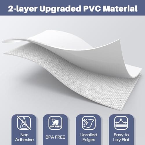 StaHom Drawer Liner, Shelf Liners for Kitchen Cabinet Waterproof & Oil-Proof Cupboard Liner Non-Slip Drawer Mat PVC Material Non Adhesive Kitchen Liner for Countertop White 17.5 x 78.7 - Thumbnail 6