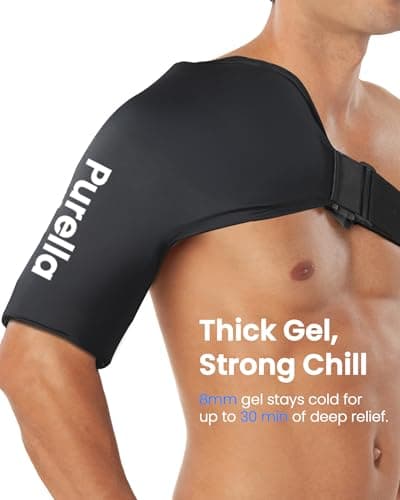 Shoulder Ice Pack Rotator Cuff Cold Therapy, Gel Ice Packs for Injuries Reusable with Long-Lasting Cooling, Thickened Ice Pack for Shoulder, Hot and Cold Pack for Pain Relief, Surgery Recovery Gifts - Thumbnail 2