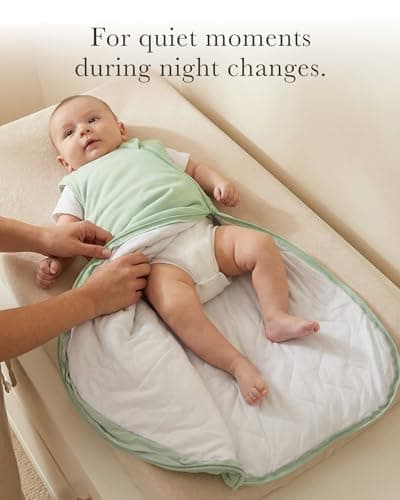 Cuddlebamboo Sleep Sack 1.0 TOG, Bamboo Viscose Baby Wearable Blanket, Sleeveless Sleep Sack 2-Way Zipper Baby Sleeping Bag, 0-3 Months (Sage) - Thumbnail 5