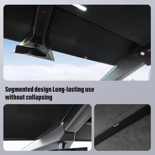 Cybertruck Sunshade Roof Heat-Insulating, UV-Protective, Nano-Reflective Interior Accessories for Tesla Cybertruck 2024-2026 (2PCS) - Thumbnail 5