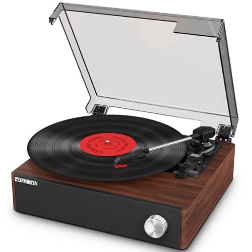 Bluetooth Vinyl Record Player with Speakers, Hi-Fi Belt-Drive Turntable for Vintage Music Lovers, 3-Speed Retro Record Player with Auto-Stop, Stable Tonearm & Premium Sound – Ideal Home Audio & Gifts - Image 1