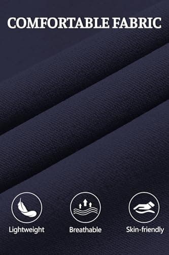 GINGTTO Mens Dress Pants Slim Fit Chinos Pants Men Stretch Suit Pants Navy Blue 32 - Thumbnail 5