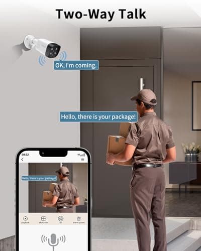 《4K Ultra HD & 100FT IR Night Vision》Wired Outdoor Security Camera System, POE Cameras for Home Security, NVR Video Surveillance Systems with Motion Detection - Thumbnail 3