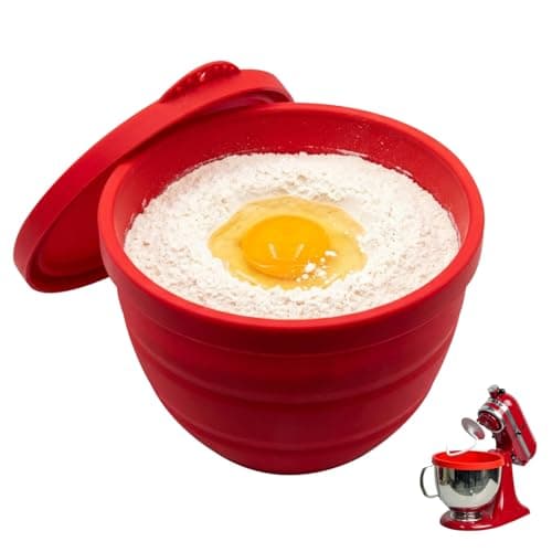 Silicone Bowl Liners for KitchenAid Tilt-Head 5 Qt Stand Mixers, Extra-Thick Silicone Liners for Kitchenaid Mixer, Liners with Lids Set Suitable for Baking, Dishwasher Safe Food Grade Silicone Insert - Image 1