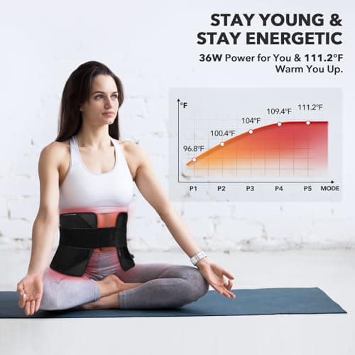 Red Light Therapy for Body, 31.5" * 11.8" Red Light Therapy Pad, Dual Chip Grade 360 LEDs 660nm & 850nm Infrared Light Therapy for Body Back Waist Shoulder Knee Joint Pain Relief, Gift for Women Men - Thumbnail 6