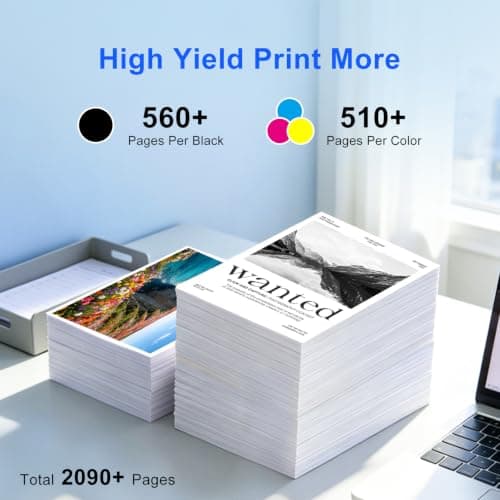 Starink LC401XL Ink Cartridges for Brother Printer High Yield 5 Pack, Compatible Replacement for Brother LC401 Ink Cartridges for Brother MFC-J1010DW MFC-J1170DW MFC-J1012DW MFC-J1800DW - Thumbnail 5