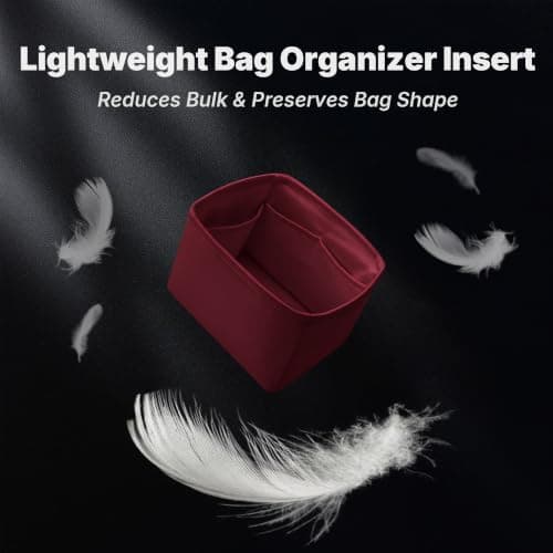 KINGS IN BAG Satin Purse Organizer for Picotin 18, Rouge H - Thumbnail 3