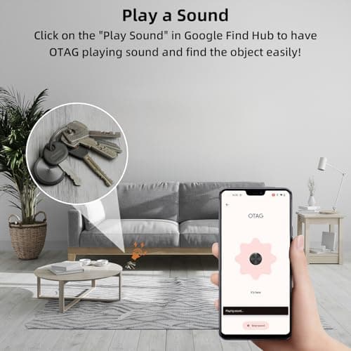 Air Tracker Smart Tags for Android 4 Pack, Bluetooth Luggage Tracker Anti Lost Item Finder with Holder Case Compatible with Google's Find Hub for Key, Backpack, Luggage, Wallet, Precise Position - Thumbnail 2