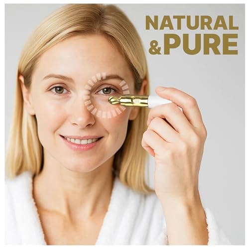 Retinol Under Eye Cream,Dark Circles,Wrinkles, Anti Aging and puffiness for Women and Men with Electric Massager - Thumbnail 4