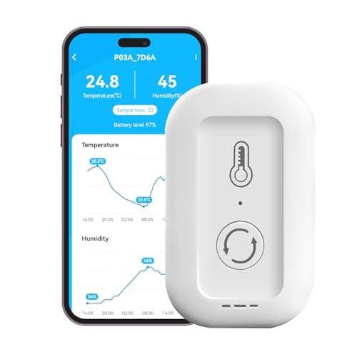 DAYBETTER Smart WiFi Thermometer Hygrometer, 2.4G Indoor Temperature Humidity Sensor with Real-Time Alerts By Daybetter App,Temperature Humidity Monitor for Home Nursery Greenhouse Pet 1pack - Image 1