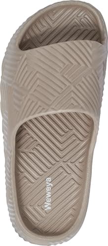 Weweya Women Men Cozy Shower Slippers Unisex House Slides Beach Sandals Khaki Women Size 9 Men Size 7 - Thumbnail 5