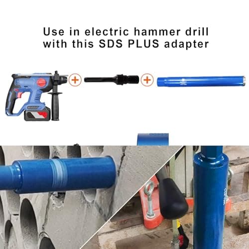 1-1/4"-7 Male to SDS MAX BRSCHNITT Core Drill Adapter for Core Bits - Thumbnail 3
