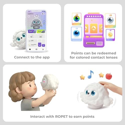 ropet KAMOMO Companion Interactive Robot Pet, Emotional Support for Kids and Adults, AI Desk Robots, Anxiety Relief Comfort Gift - Thumbnail 5