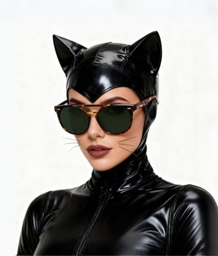 FEISEDY Women's Cat Eye Aviator Sunglasses- Polarized UV400 for Driving & Travel, Vintage Oversized Fashion B0119 Tortoise/Green - Thumbnail 3