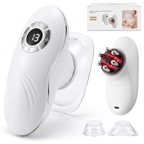 Poeruo 5-in-1 Face & Body Sculpting Machine, Gua Sha & Vacuum Cupping Massager, Lymphatic Drainage, Anti-Cellulite & Skin Firming Care for Belly, Arms, Legs, Waist & Back