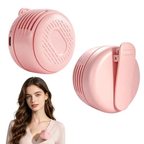 Wupsaoe Portable Clip-On Fan, Mini USB Rechargeable 360° Rotatable Fan,Adjustable 3-Speed Suspended Whirlwind Fans, For Outdoor & Travel & Office, Travel Accessories, Gift