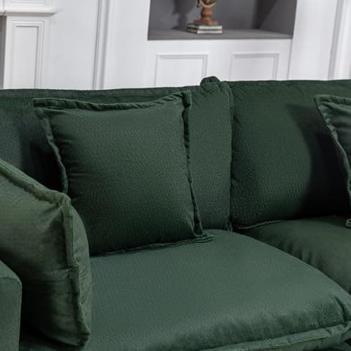 Fachmaih Sectional Cloud Couch Modular Sofa with Ottoman Deep Seat Couches 78" Modern Cloud Couch with Pillow for Living Room, Bedroom and Apartment - Thumbnail 3