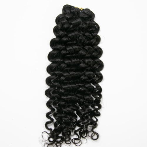 YWIGS Pre-Separated Human Crochet Hair Water Wave Crochet Human Hair Extensions Feather Crochet Human Hair 12" NC 50 Strands - Thumbnail 6
