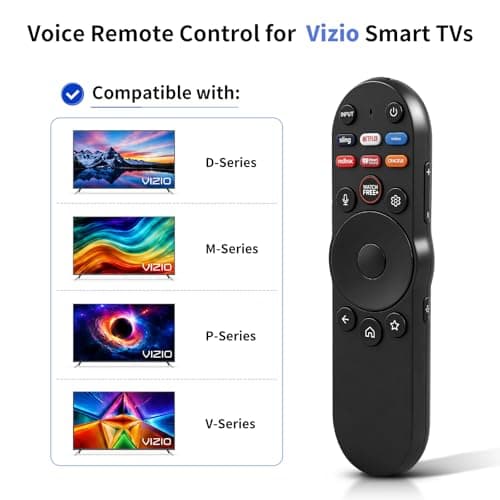 Voice Remote Replacement XRT270 for VIZIO Smart TVs, Compatible with XRT136 XRT135 XRT260 XRT270, Works with D/E/M/P/V/PX OLED Series LED LCD HD 4K UHD HDR TVs - Thumbnail 2