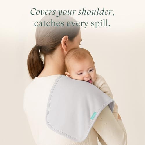 PurComfy Supersoft Burp Cloths, Premium Bamboo Viscose Baby Burp Cloths, Absorbent & Skin-Friendly, Large 21” x 10”, Unisex Baby Essentials for Feeding, Spit-Up, 3-Pack - Thumbnail 3