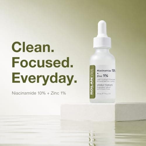 ROLANYIN Niacinamide 10% + Zinc 1% Facial Serum for Oil Control and Pore Minimizing Blemish Treatment Hydrating Soothing Anti Aging and Nourishing Formula Skin Care - Thumbnail 4