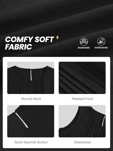XMWEALTHY Summer Shirts for Girls 2026 Dressy Casual Tank Top Girls Fashion Ruffle Hem T-Shirt Tween Kid Crewneck Cute Tops Black 13-14T - Thumbnail 4