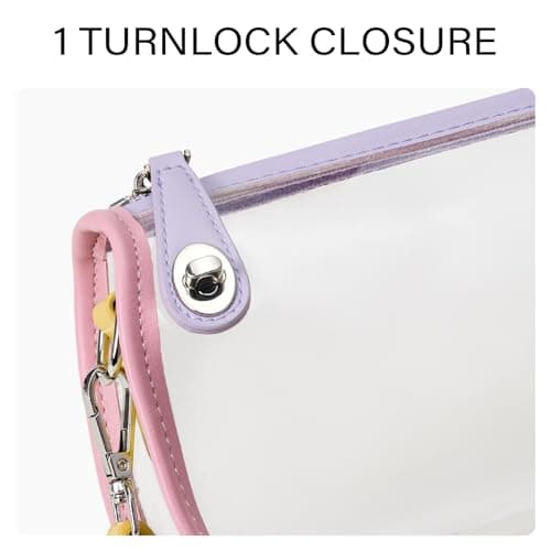 CLUCI Clear Bags for Women,Small Clear Purse,Clear Crossbody Bag,Clear Shoulder Bag for Concerts Sports Events Festivals - Thumbnail 5