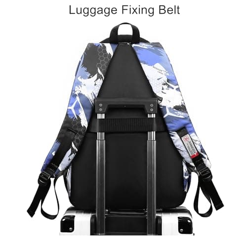 OKKID Middle School Backpack for Boys Gifts Student Bookbag High School Bags Teenage Boy Waterproof Large Travel Backpack Set - Thumbnail 4