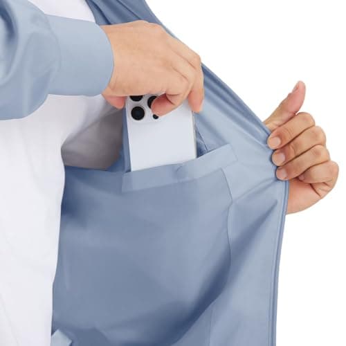 M MAELREG Mens Lightweight Windbreaker Vintage Light Golf Bomber Jacket Spring Fall Outdoor Coats Work Clothes - Thumbnail 4