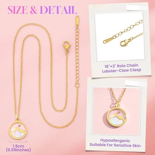 YLWJSP Gifts for Teenage Girls Mustard Seed Necklace for Women - Hypoallergenic Rust-Free Fade Proof Christmas Gifts for Women,Christian Necklace (Gold) - Thumbnail 3