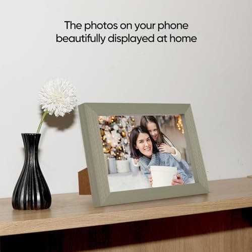 WTAQR Picture Frames,6x8 picture frame Set of 2,Picture Frame with HD Plexiglass,Display Pictures 5x7 with Mat or 6x8 Without Mat,Vertical and Horizontal Wall Hanging Photo Frame,Gray Frame - Thumbnail 2