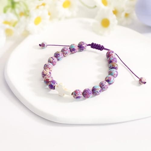 BAYLAY Easter Gifts for Teen Girls Women - Cross Bracelet Easter Basket Essentials Stuffers Fillers for Kids Teen Girls Women Adults Goodie Bag Stuffers - Thumbnail 4