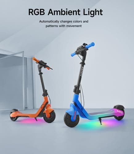 NAVEE K100 Pro Electric Scooter for Kids - 3-Level Adjustable Handlebar for Growing Riders, 10 mph & 6.8 Mile Range Perfect for School & Friends, 110 lb Load, Foldable, APP Control, UL2272 Certified - Thumbnail 6