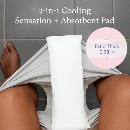 PurComfy 18 Pcs Postpartum Essentials Recovery Kit, Includes 5 Disposable Underwear, 24 Perineal Pad Liners, Perineal Care Foam, 5 Instant Ice Pads, Peri Bottle and 5 Postpartum Pads - Thumbnail 5