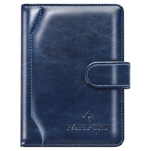Herain Passport Holder for Travel Cruise Essentials, Passport Cover Wallet Case Women Men, RFID Passports Book Holders Travels Gifts Must Haves Accessories - Image 1