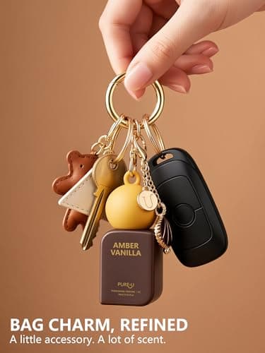 PUREU Amber Vanilla Pheromone Perfume Oil for Women, Long Lasting Extrait de Parfum Roll On with Clip-on Keychain, Alcohol Free Portable Travel Size Fragrance for Date Night & On-the-Go, 0.34 Fl OZ - Thumbnail 3