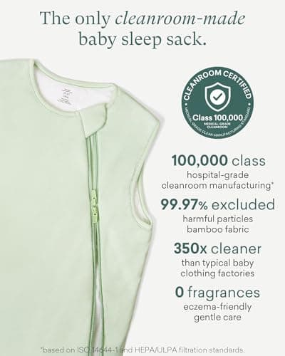 PurComfy Supersoft Sleep Sack 1.0 TOG, Premium Bamboo Viscose Baby Sleeping Bag, 2-Way Safe Zipper Sleep Sacks 15-24 Months (Forest) - Thumbnail 4
