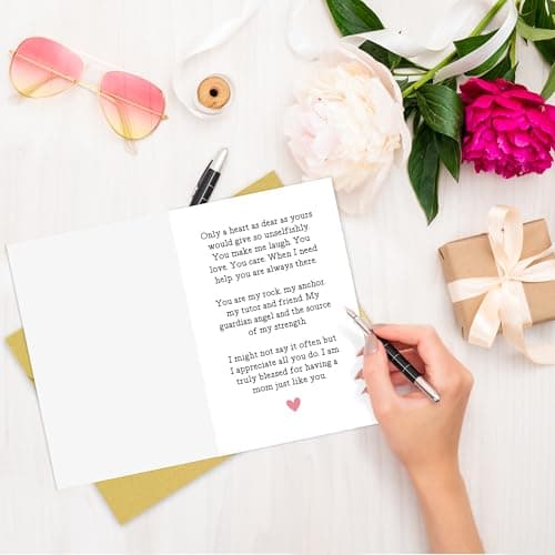 BINVASDS Happy Mother's Day Card for Mom, Heartfelt I Love You So Much Mothers Day Card Giftfor Mom from Kids, Thank You Cards for Mum - Thumbnail 5