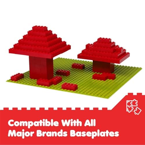 Lekebaby Classic Building Bricks, 200 Piece 2x4 Building Blocks STEM Creative Building Toys Compatible with All Major Brands, Educational Toy for Boys Girls 6 Years Old and Up(2x4 Red) - Thumbnail 5