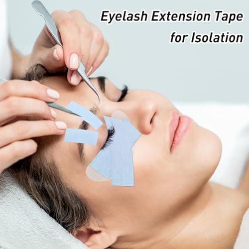 4 Rolls Lash Extension Tape - Micropore Silicone Tape for Eyelash Extensions, Sensitive, Breathable, Waterproof Gel Tape in Blue and Pink - Thumbnail 5
